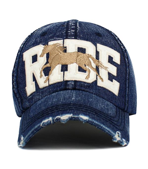 WHAT'S NEW :: Wholesale Western Ride Horse Vintage Ballcap
