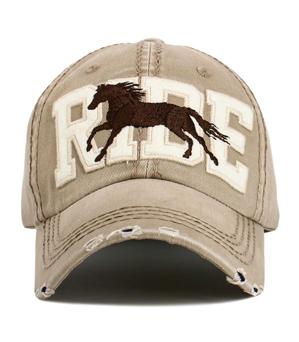 WHAT'S NEW :: Wholesale Western Ride Horse Vintage Ballcap