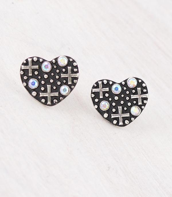 WHAT'S NEW :: Wholesale Western Heart Concho Earrings