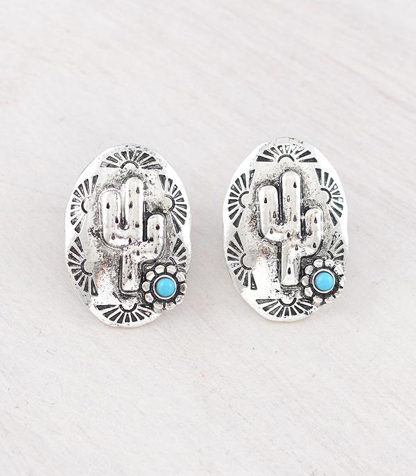 WHAT'S NEW :: Wholesale Western Cactus Concho Earrings