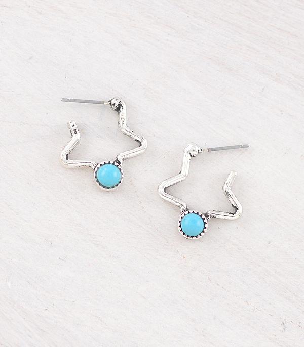 EARRINGS :: HOOP EARRINGS :: Wholesale Western Star Hoop Earrings