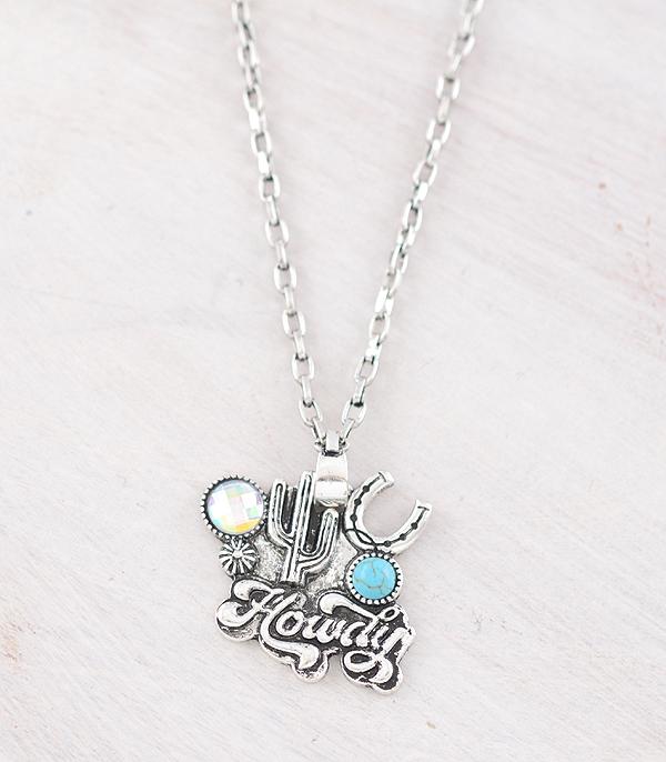 WHAT'S NEW :: Wholesale Western Howdy Pendant Necklace