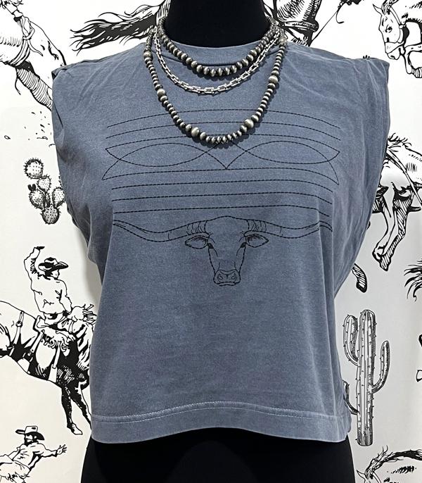 WHAT'S NEW :: Wholesale Western Boot Stitch Vintage Muscle Tank