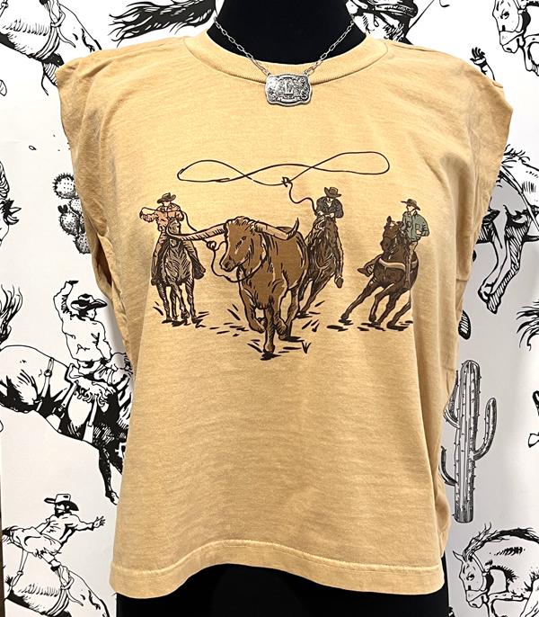 WHAT'S NEW :: Wholesale Western Cowboy Lasso Vintage Muscle Tank
