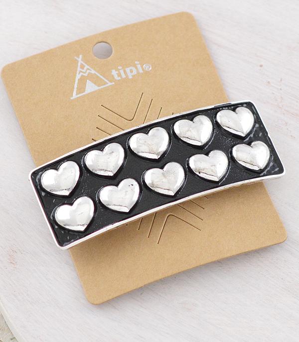 WHAT'S NEW :: Wholesale Western Heart Concho Hair Barrette