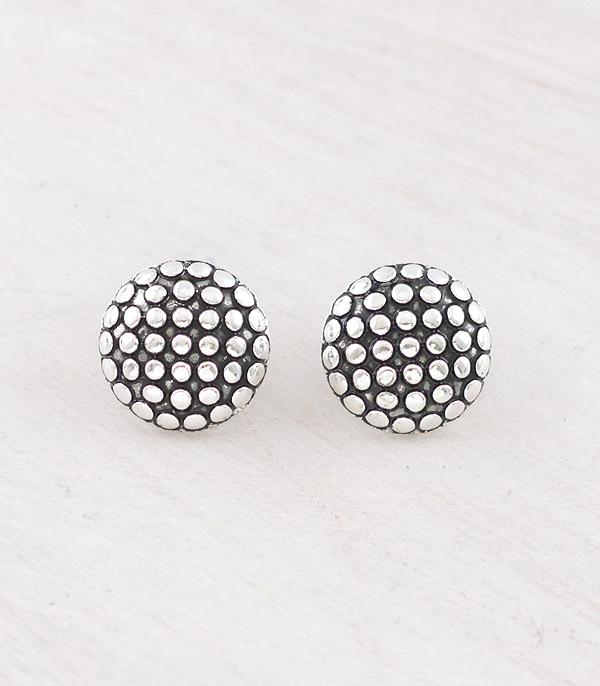 WHAT'S NEW :: Wholesale Western Round Concho Earrings