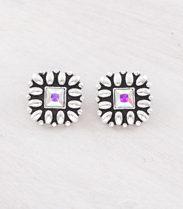WHAT'S NEW :: Wholesale Western AB Stone Concho Earrings