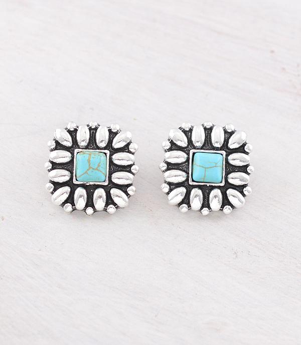 WHAT'S NEW :: Wholesale Western Turquoise Concho Earrings