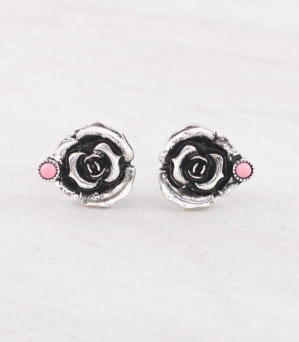 WHAT'S NEW :: Wholesale Western Flower Rose Earrings