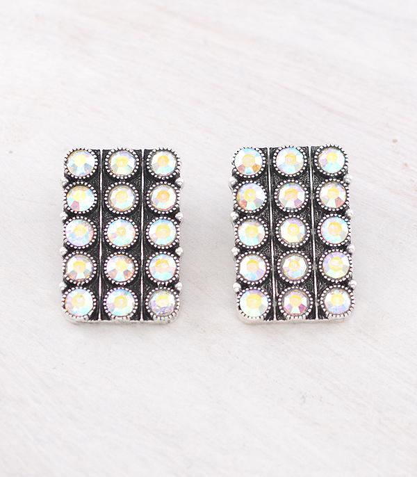 WHAT'S NEW :: Wholesale Western Ab Stone Statement Earrings
