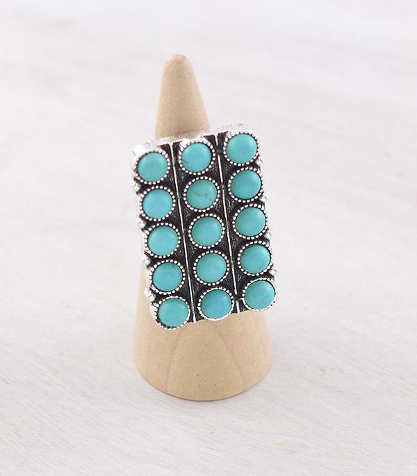 RINGS :: Wholesale Western Turquoise Statement Ring