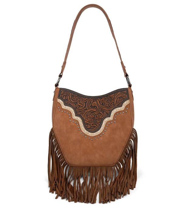 WHAT'S NEW :: Wholesale Montana West Tooled Fringe Hobo Bag