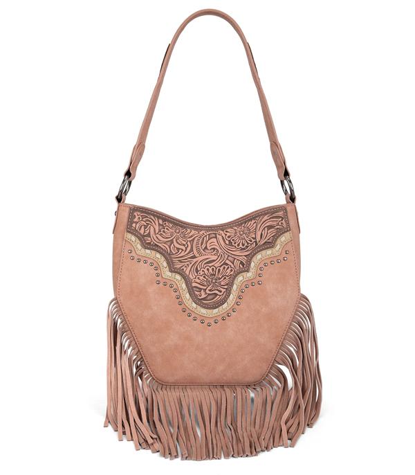 WHAT'S NEW :: Wholesale Montana West Tooled Fringe Hobo Bag