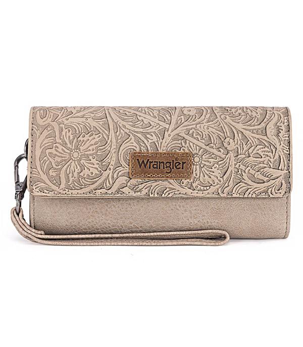 WHAT'S NEW :: Wholesale Wrangler Floral Tooled RFID Wristlet