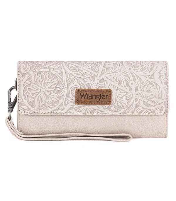 WHAT'S NEW :: Wholesale Wrangler Floral Tooled RFID Wristlet