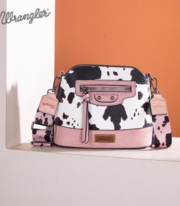 WHAT'S NEW :: Wholesale Wrangler Cow Print Crossbody Bag