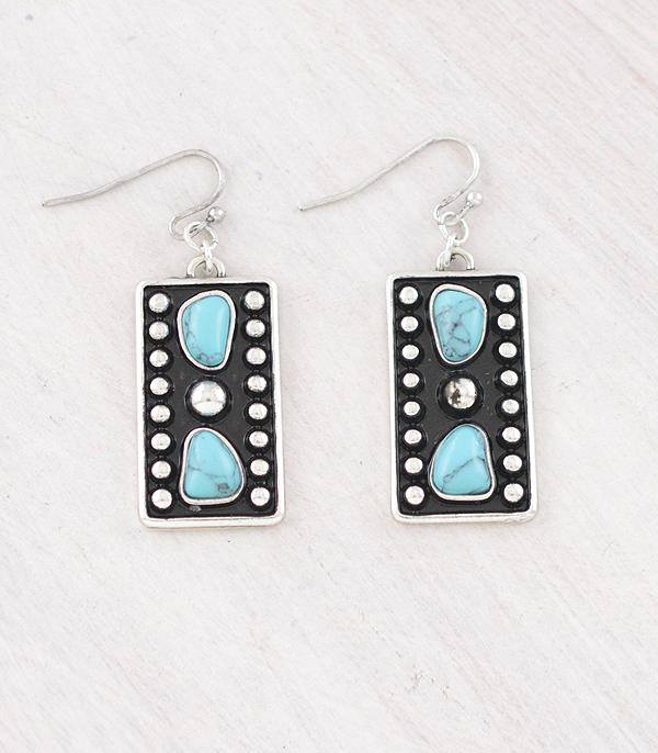 WHAT'S NEW :: Wholesale Turquoise Concho Dangle Earrings