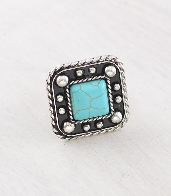 RINGS :: Wholesale Western Turquoise Concho Ring