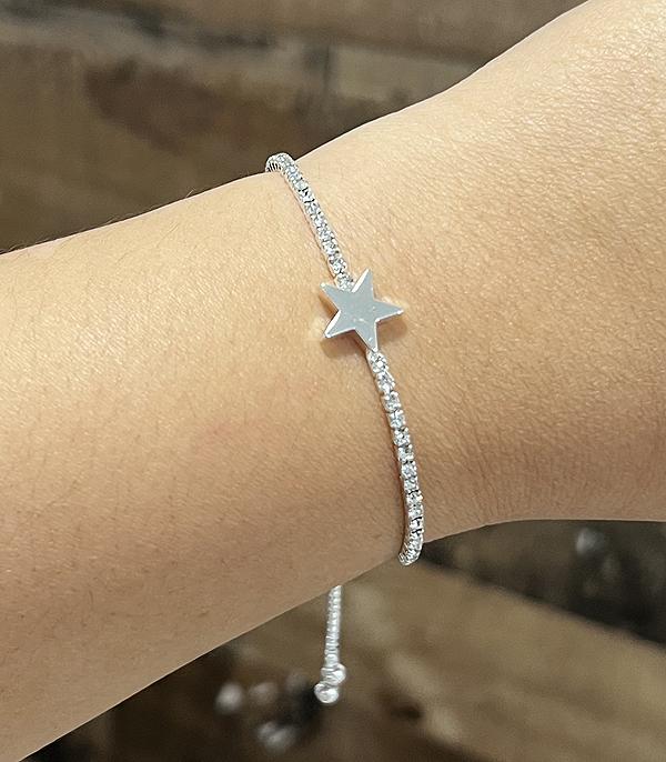 New Arrival :: Wholesale Star Rhinestone Sling Bracelet