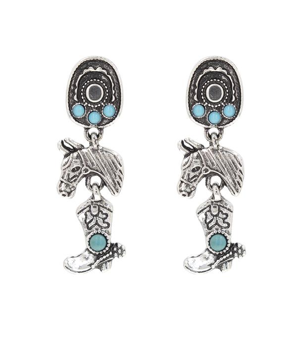 EARRINGS :: WESTERN POST EARRINGS :: Wholesale Western Dangle Earrings