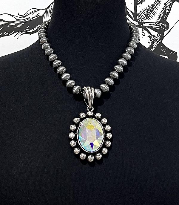 New Arrival :: Wholesale Western Concho Navajo Pearl Necklace