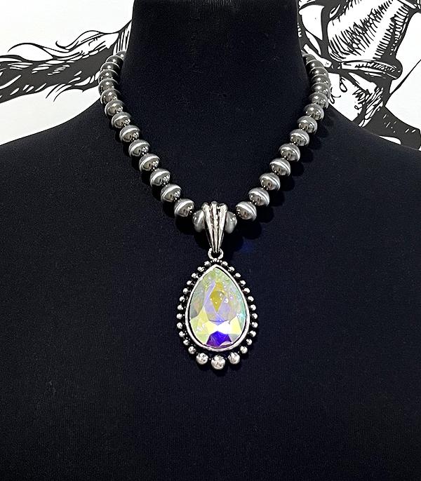 New Arrival :: Wholesale AB Concho Navajo Pearl Necklace