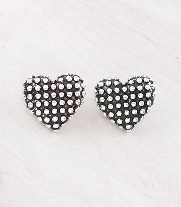 New Arrival :: Wholesale Tipi Brand Heart Concho Earrings
