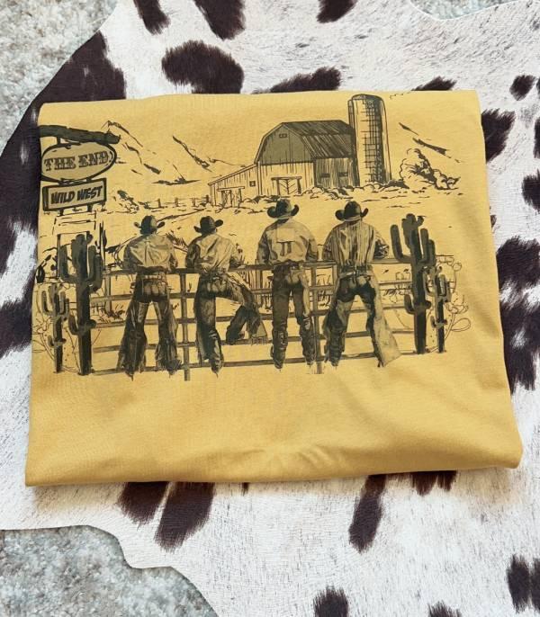 New Arrival :: Wholesale Western BC Cowboys Graphic Tshirt