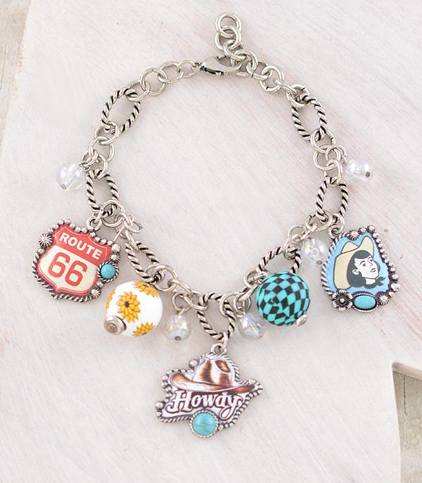 New Arrival :: Wholesale Western Vintage Charm Bracelet