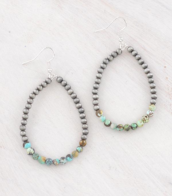 New Arrival :: Wholesale Western Navajo Pearl Teardrop Earrings