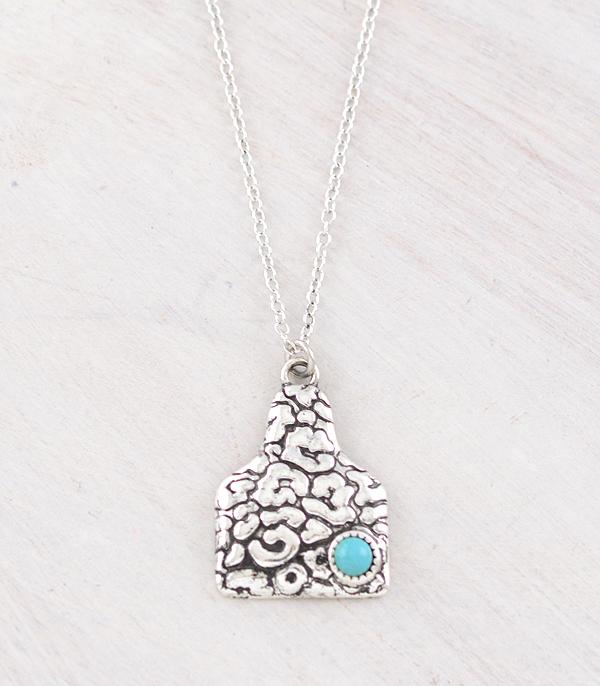 New Arrival :: Wholesale Western Cattle Tag Pendant Necklace