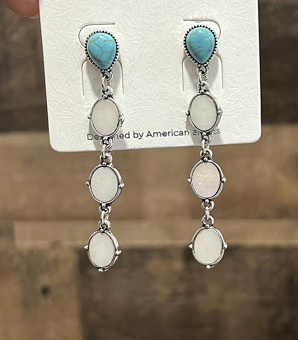New Arrival :: Wholesale Western Shell Drop Earrings