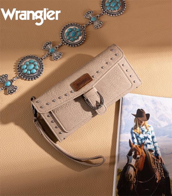 New Arrival :: Wholesale Wrangler Tri-Fold RFID Wallet Wristlet