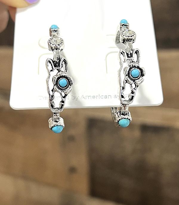 WHAT'S NEW :: Wholesale Western Horse Hoop Earrings