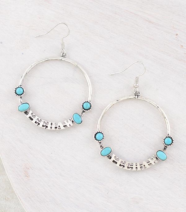 New Arrival :: Wholesale Western Yeehaw Hoop Earrings