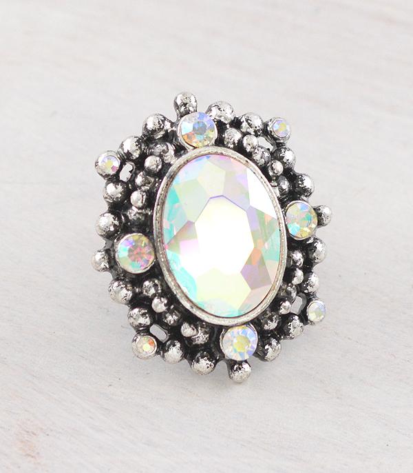 New Arrival :: Wholesale Tipi Brand AB Stone Concho Ring
