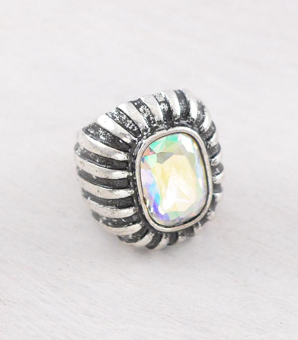 New Arrival :: Wholesale Tipi Brand AB Stone Concho Ring