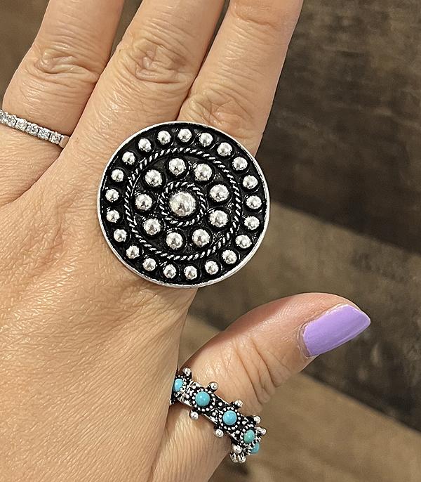 New Arrival :: Wholesale Tipi Brand Western Concho Ring