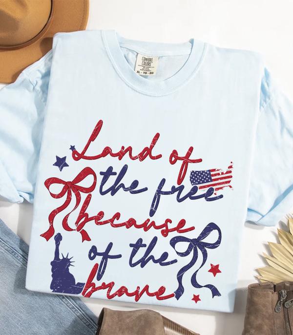 New Arrival :: Wholesale Land of The Free Comfort Colors Tshirt