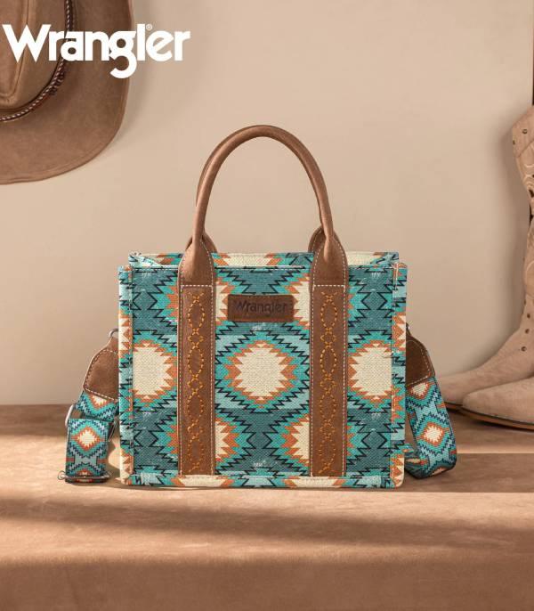 New Arrival :: Wholesale Wrangler Aztec Print Tote Crossbody