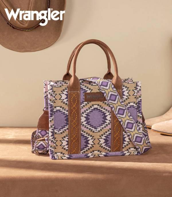 New Arrival :: Wholesale Wrangler Aztec Print Tote Crossbody Bag