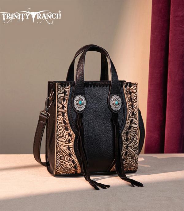 New Arrival :: Wholesale Trinity Ranch Tooled Mini Tote Crossbody