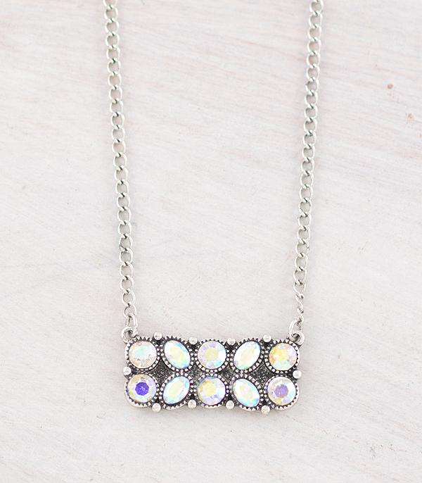 New Arrival :: Wholesale Western AB Stone Necklace