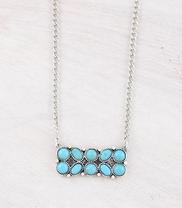 New Arrival :: Wholesale Western Turquoise Pendant Necklace
