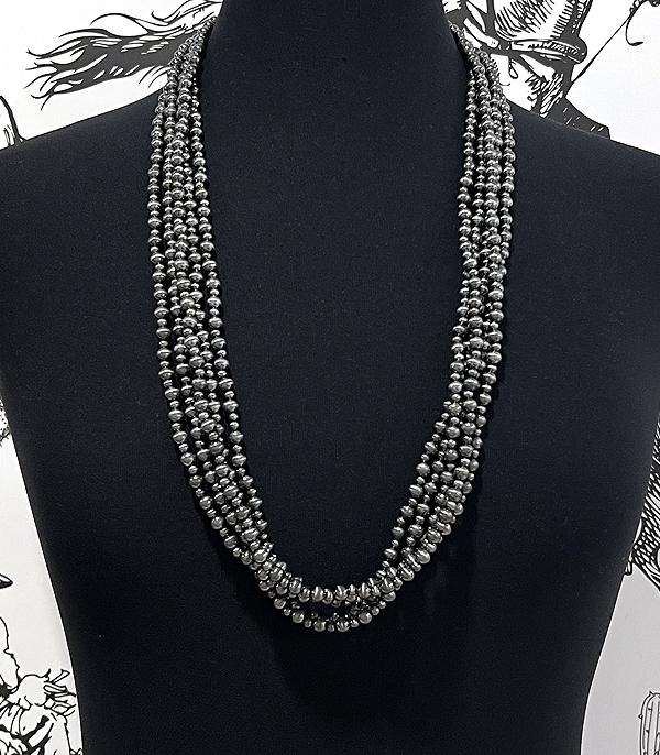 New Arrival :: Wholesale Multi Strand Navajo Pearl Bead Necklace