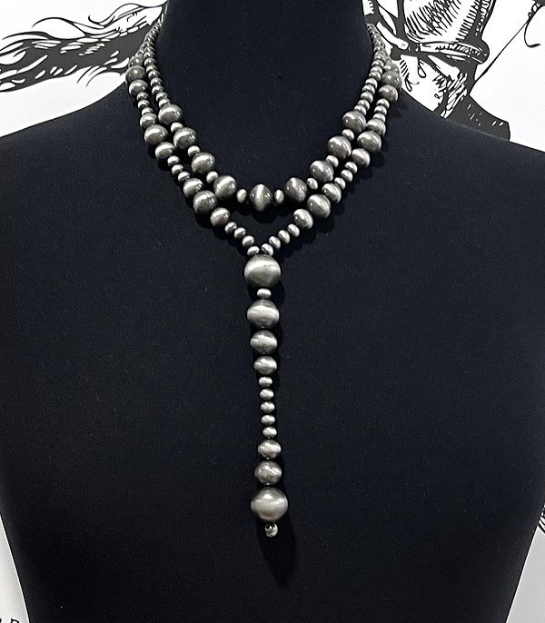 New Arrival :: Wholesale Western Navajo Bead Layered Necklace