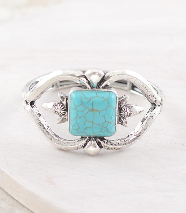 New Arrival :: Wholesale Western Turquoise Statement Bracelet