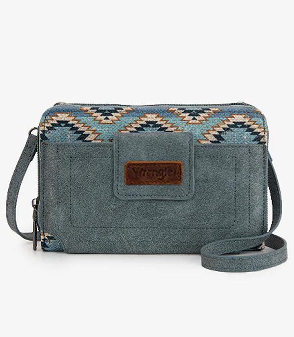 New Arrival :: Wholesale Wrangler Aztec Phone Wallet Crossbody 