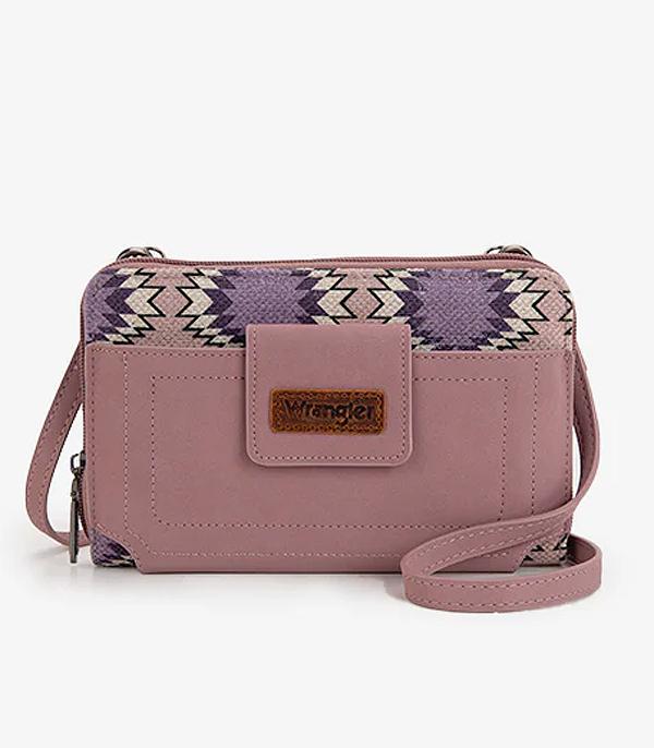New Arrival :: Wholesale Wrangler Aztec Phone Wallet Crossbody 