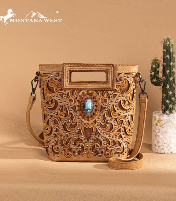 MONTANAWEST BAGS :: CROSSBODY BAGS :: Wholesale Montana West Cut-Out Crossbody Bag